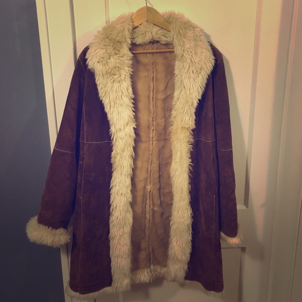 Wilson’s Leather Long Vintage Leather Jacket