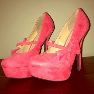 Coral heels