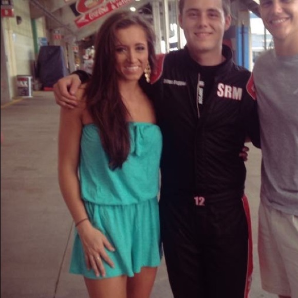 Aqua Blue Strapless Romper - Picture 2 of 3