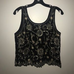 Topshop beaded crop top