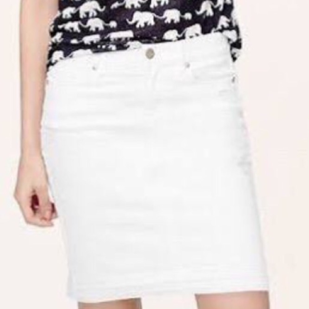 Ann Taylor Tan Cotton Skirt!