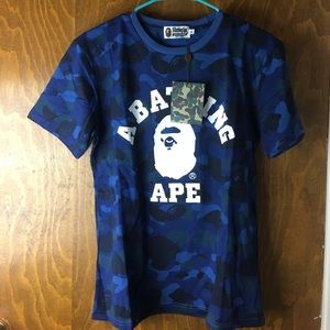 Bape Camouflage T-Shirt “Blue”