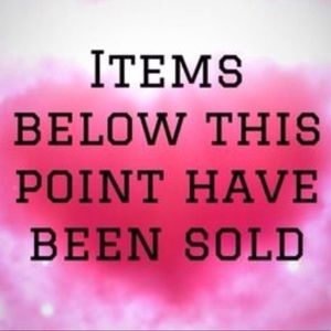 Items below have been sold