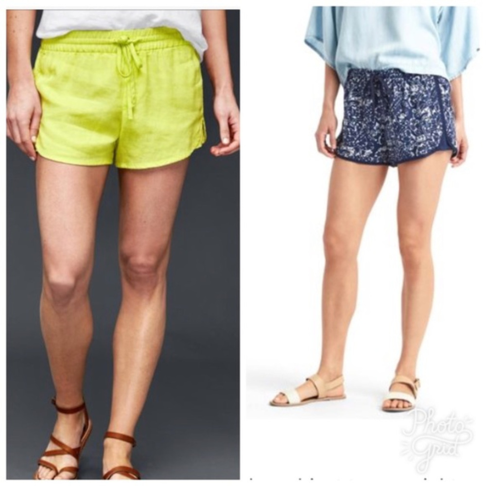 2 Pair Gap Linen Surf Shorts