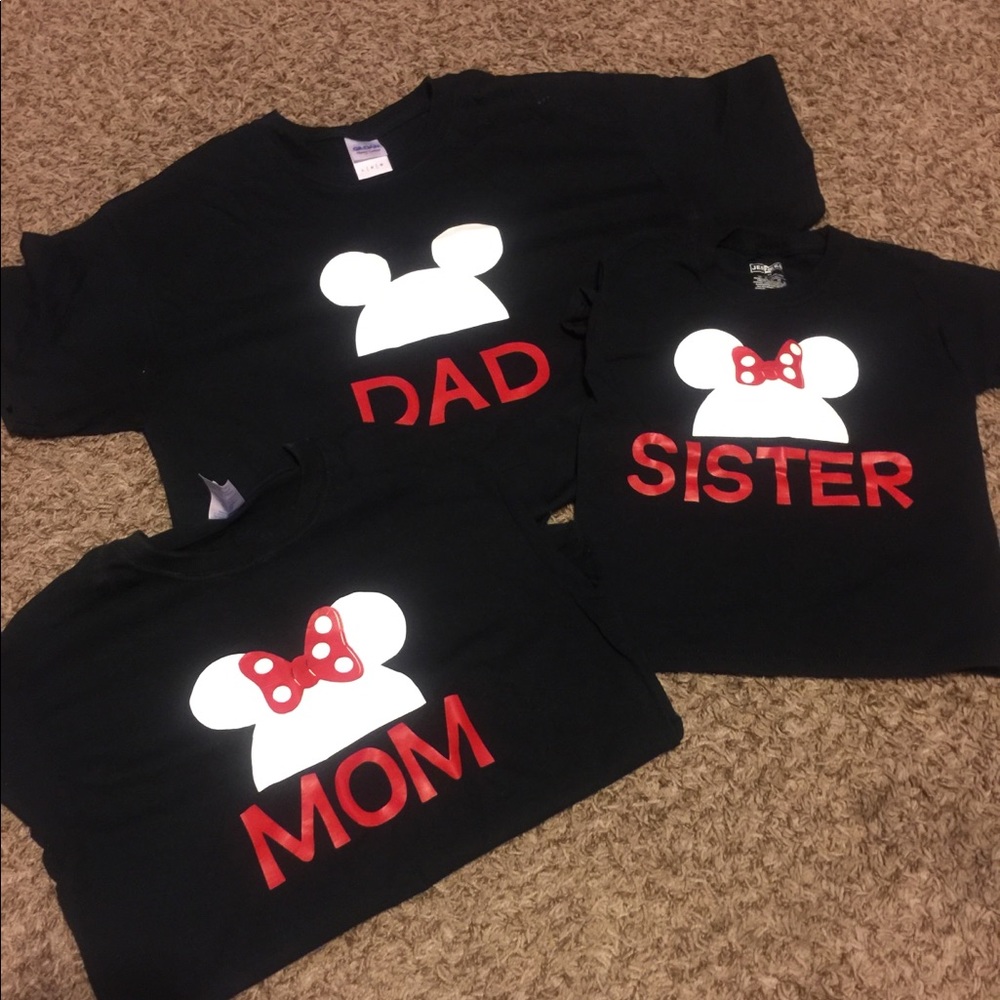 Handmade Family Disney matching shirts
