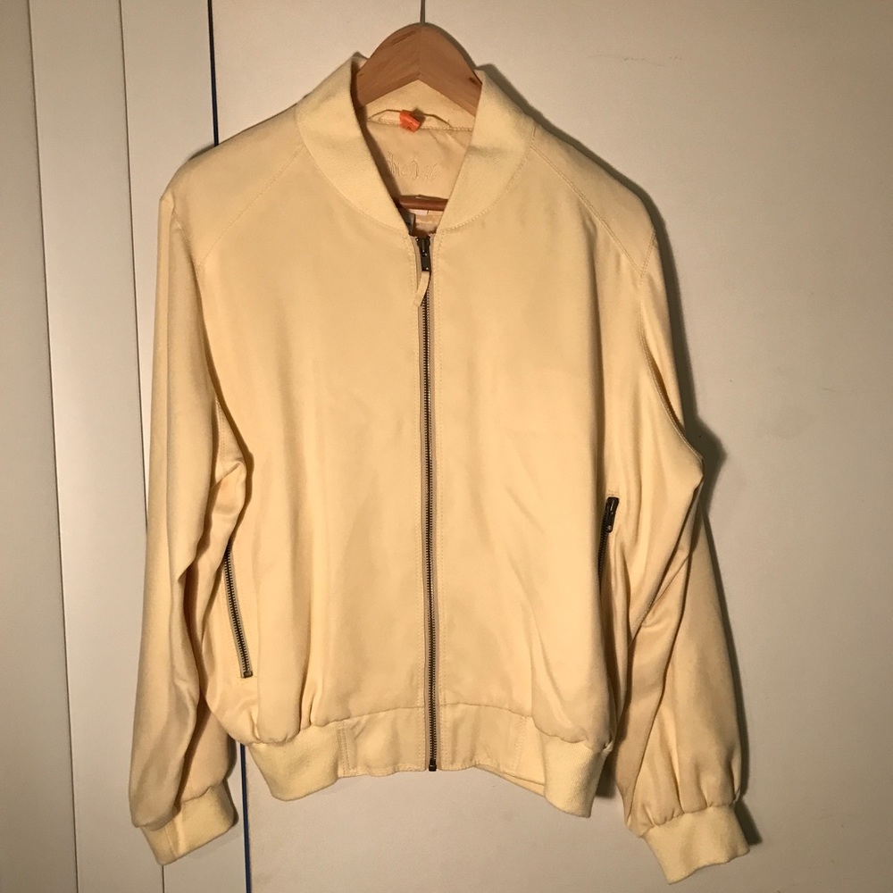 100% Silk Bomber Jacket