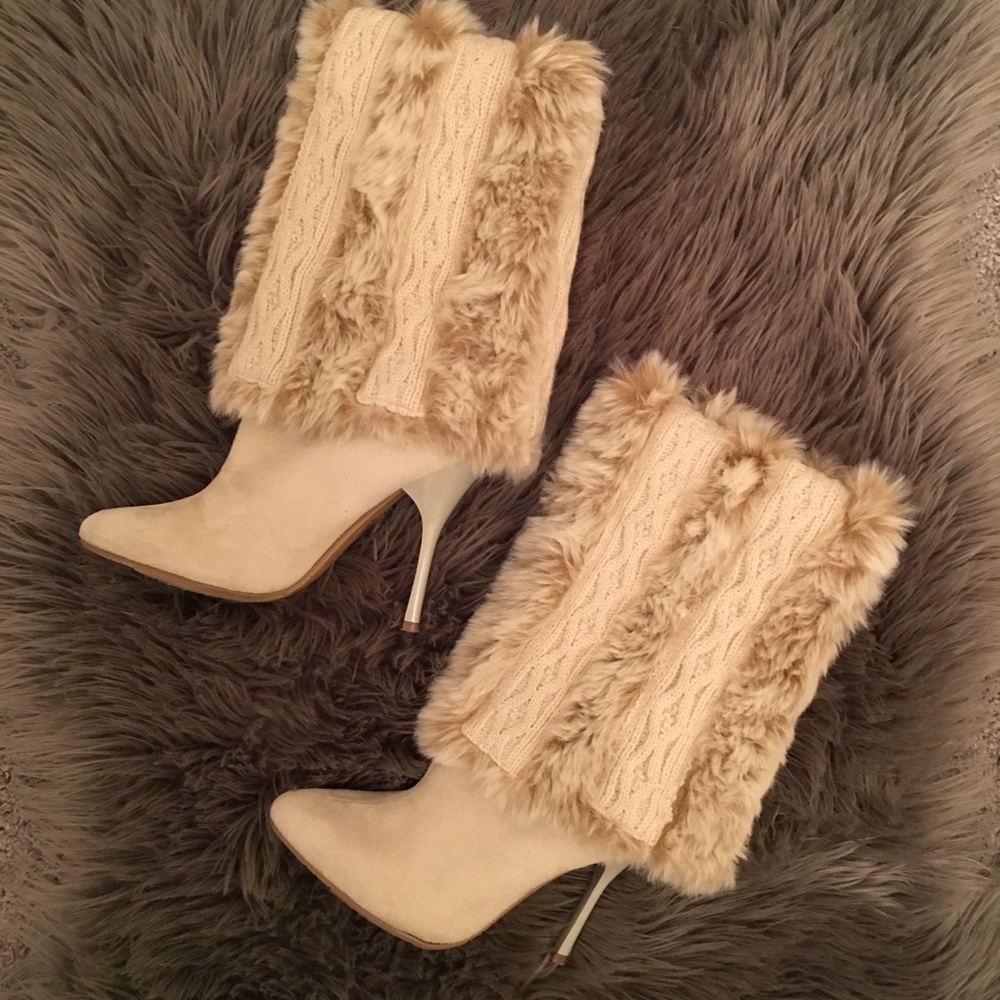 Cream booties
