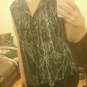 Merona Target Collared Sleeveless Blouse