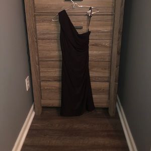Black one shoulder dress
