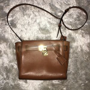 Michael Kors Brown Leather Crossbody