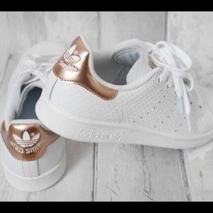 Rose Gold Adidas Stan Smiths
