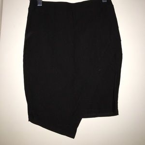 Black A line pencil skirt