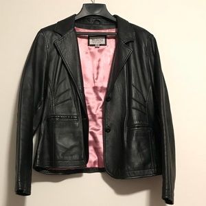 Leather blazer