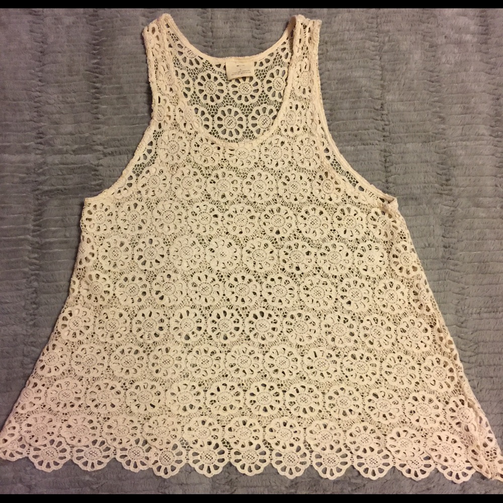 Pins and needles crochet tank Large