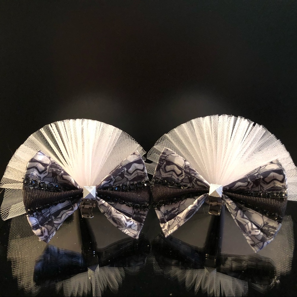 Star Wars themed hair puffs/ bows Hand Made