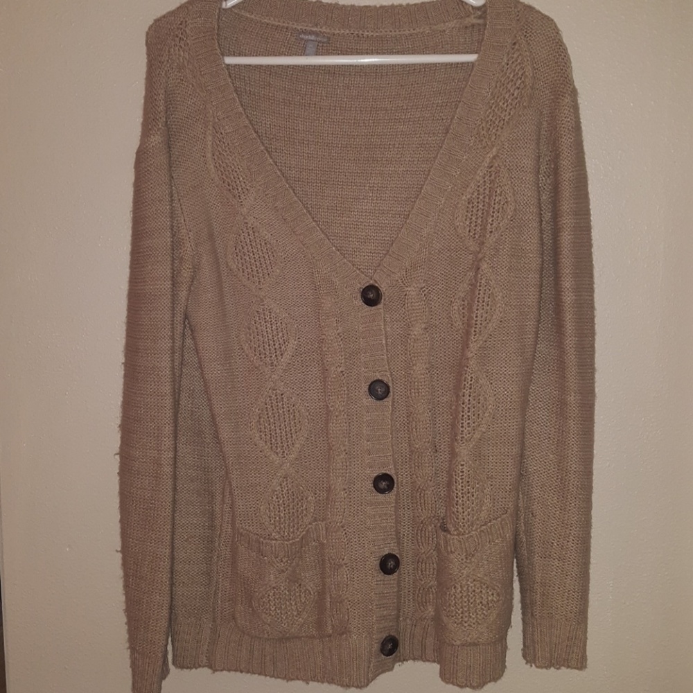 Knitted Button Up Cardigan