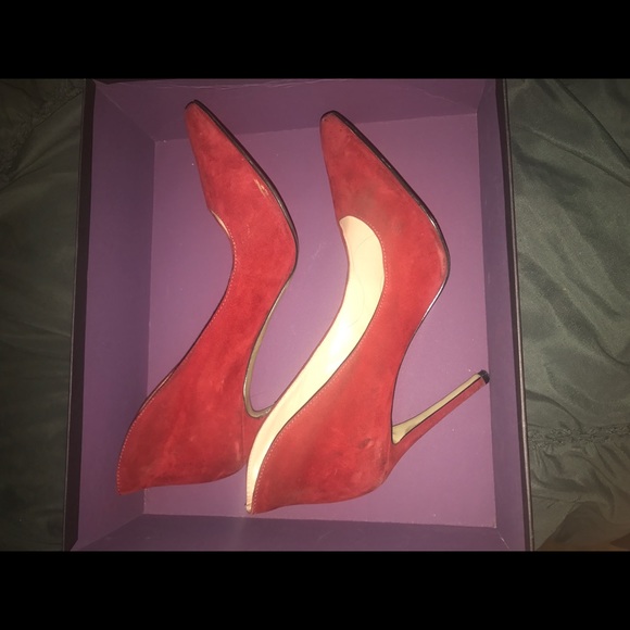 Red swede Enzo Angiolini pumps - Picture 1 of 3