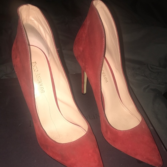 Red swede Enzo Angiolini pumps - Picture 2 of 3