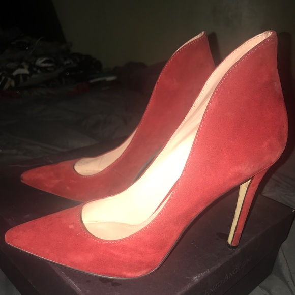 Red swede Enzo Angiolini pumps - Picture 3 of 3