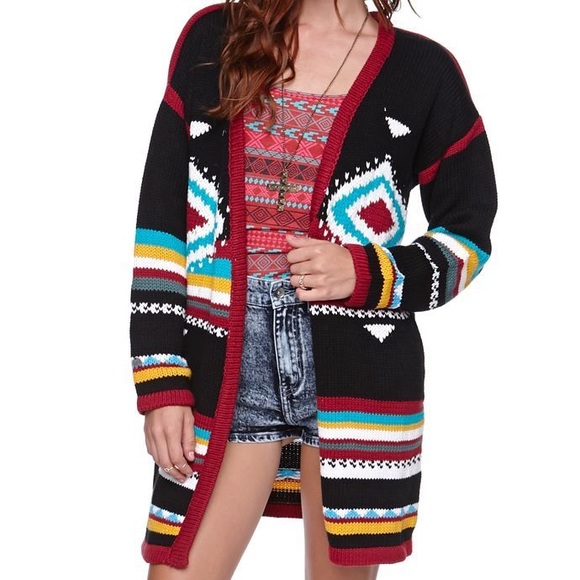 Billabong Annabelle Aztec Knit Cardigan 