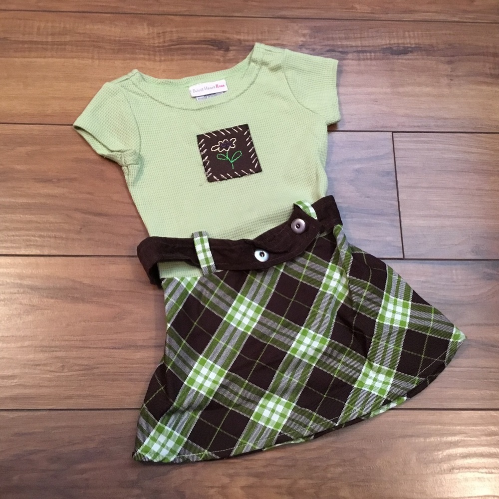 NWT-Girl's Plaid Dress with Jacket