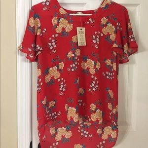 Beautiful Lightweight Blouse with Bell Sleeves