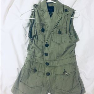 Jessica Simpson Green Calvary Vest