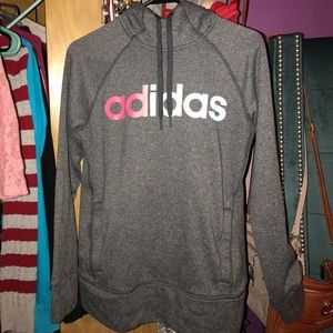 Adidas gray pullover hoodie