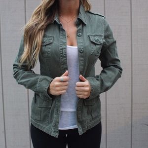 Army green fall jacket
