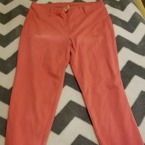 Coral jeggings