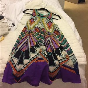 Karlie patterned silk dress