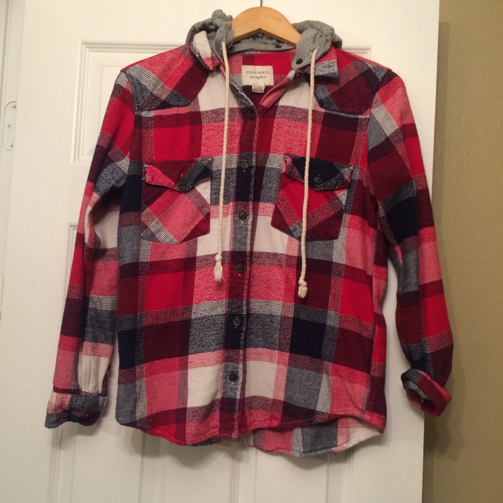 Hooded flannel