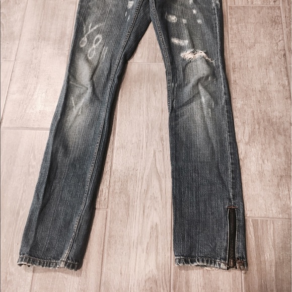 Allen B Distressed Jeans - Picture 2 of 4