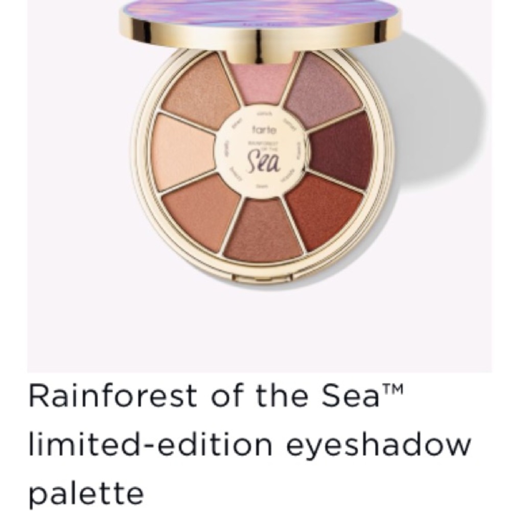 Tarte eyeshadow palette rainforest of the sea