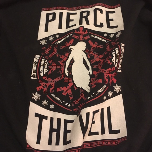 Pierce the veil black white and red sweatshirt - Picture 2 of 5