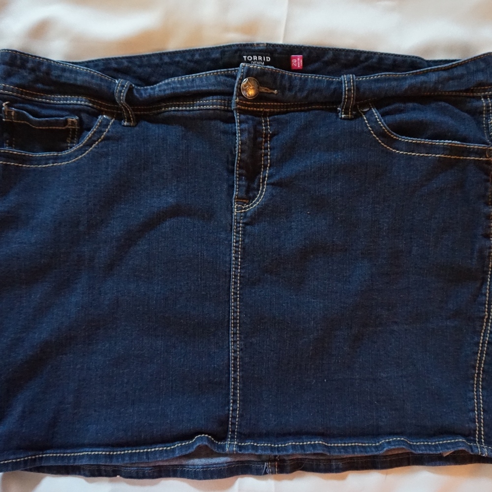 SALE!!! Torrid Blue Denim Skirt