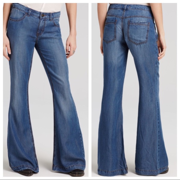 tencel wide leg jeans