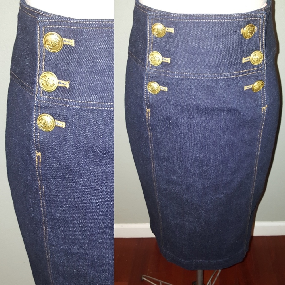 Ralph Lauren Denim Pencil Skirt
