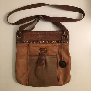 The Sak Brown Leather Crossbody Bag