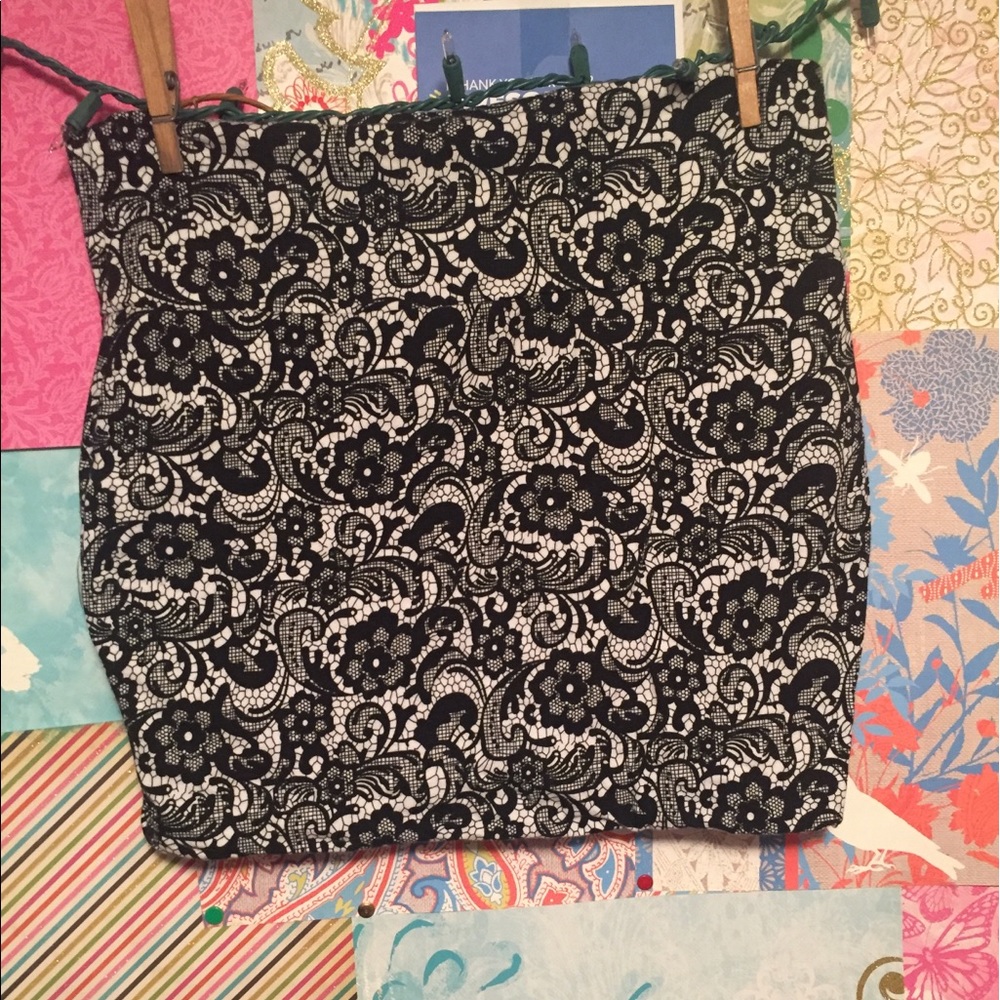 Patterned Mini Skirt