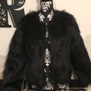 Black Faux Fur Altuzarra For Target Jacket 🖤