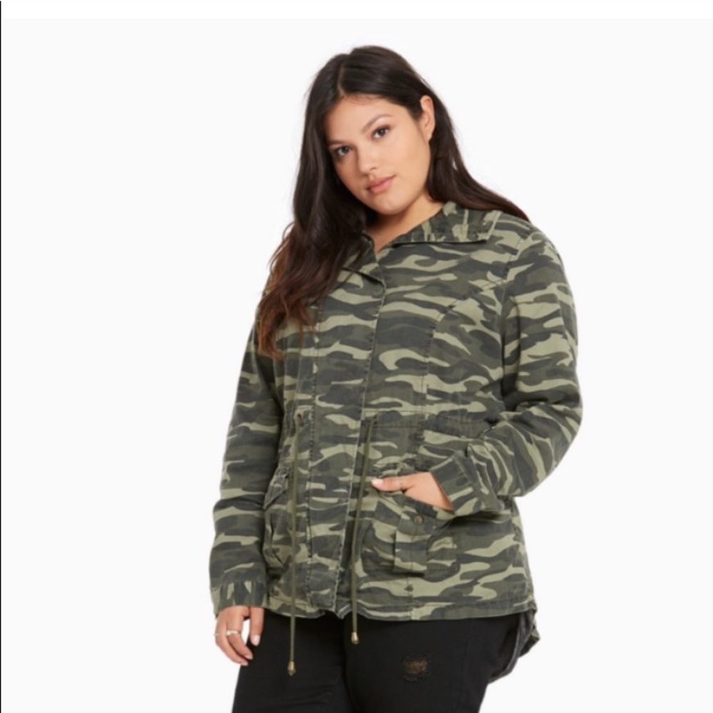 Torrid size 2 Camo Jacket