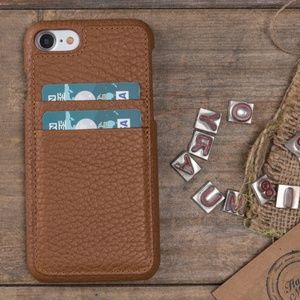 iPhone 8 / 8+ Genuine Leather Card Holder Case