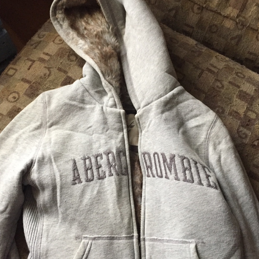 Abercrombie Furry Zip Hoodie