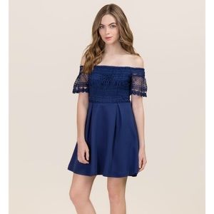 Francesca's off the shoulder dress