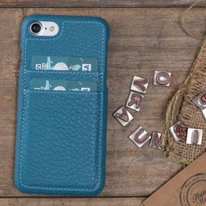 iPhone 8 / 8+ Genuine Leather Card Holder Case