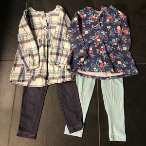 Bundle of 2x Carter’s matching sets for 3T girl!