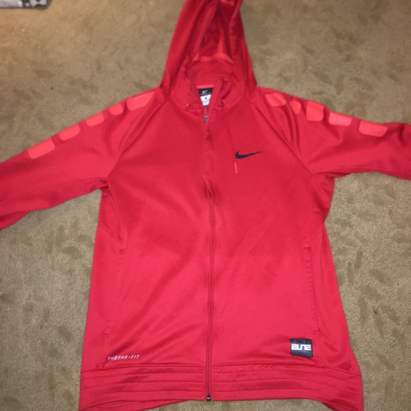 red nike elite jacket