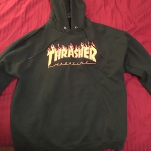 Thrasher hoodie flame logo