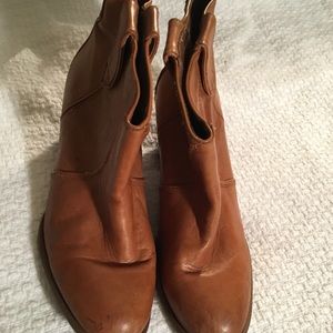 Aldo brown leather booties